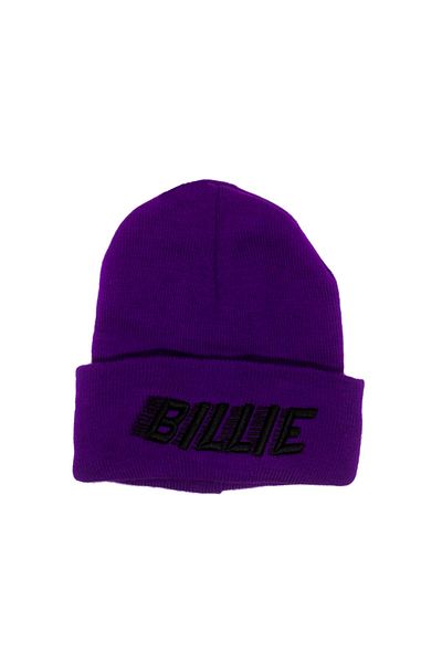 AlpCollection Σκούρο μωβ Billie Eilish Ακρυλικό Κεντημένο Πτυσσόμενο Μπερέ
