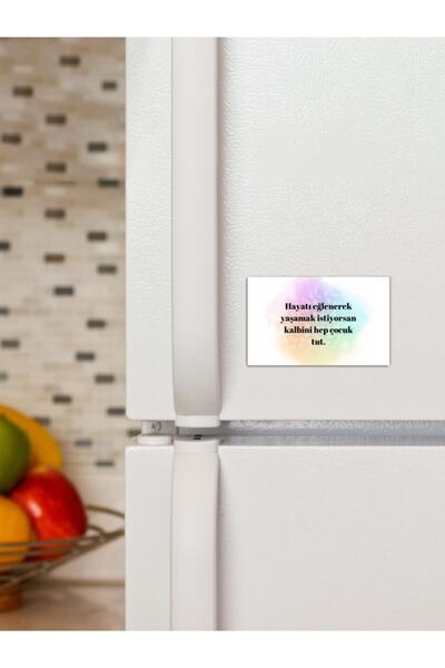 Panorama Ajans Motivasyon Sözlü Renkli Tasarım Süs Dekor 6x9cm Magnet