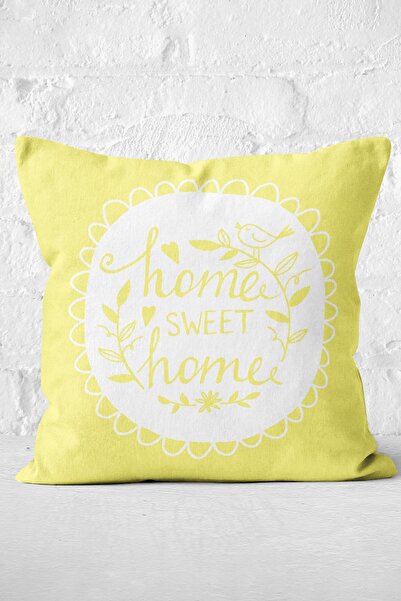 Nish & Royal Home Sweet Home Husă de pernă decorativă imprimată digitală