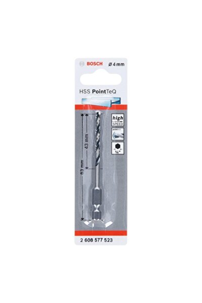 Bosch Hss Pointteq Hex 4mm Altıgen Metal Delme Ucu