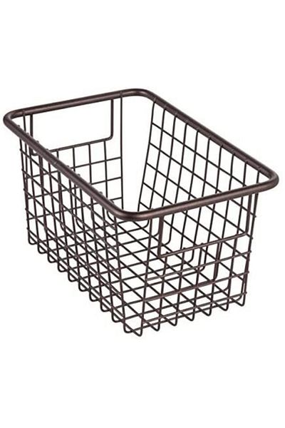 GO DEKOR Black Small Size Multi-Purpose Basket - 26X15X13 cm