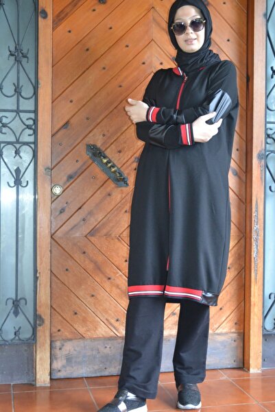 AYSUN AYDEMİR Δερμάτινο Σετ φόρμας με λεπτομέρειες