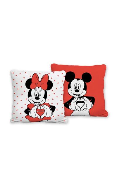 Taç Lisanslı Disney Minnie&mickey Lover Brf Kırlent