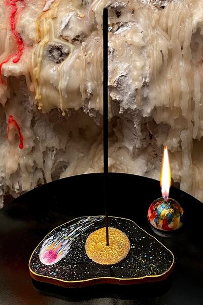 FANTASTİK SANAT ATÖLYESİ Dekoratif Hediyelik Astroloji Ay Dönümü Ve Yıldızlar...