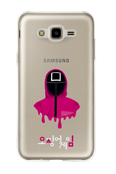 mooodcase Samsung J7 Squid Game Premium Şeffaf Silikon Kılıf