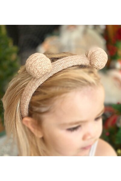 QUEEN AKSESUAR Mini coroană tricotată din lână cu pompon pentru copii Coroană...