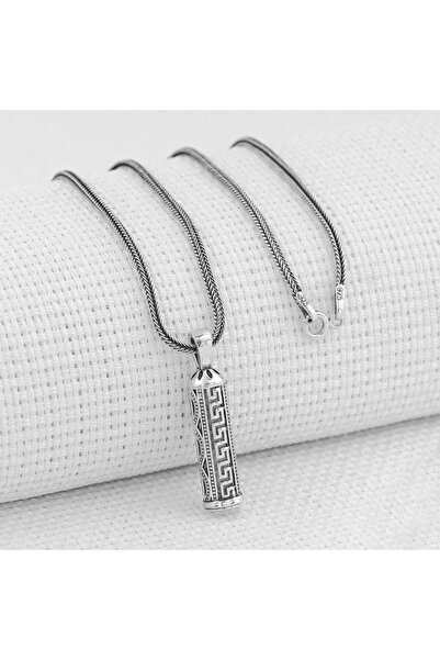 Takıhan Cevşeni Kebir Dualı Kalın Zincirli 925 Ayar Gümüş Cevşen Kolye