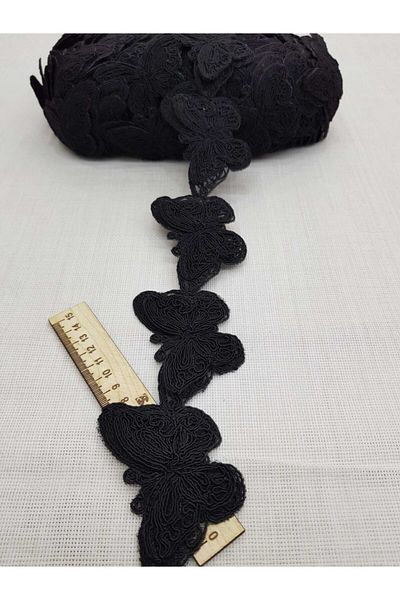 Esteks Dantel ve Tekstil Aksesuarları Butterfly Lace Black