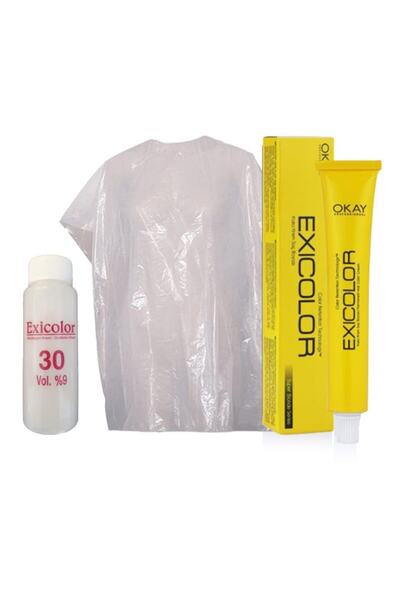 Exicolor Saç Boyası Tüp 60 Ml - 10.v0 Isveç Sarısı + 30 Volüm Peroksit + Boya...
