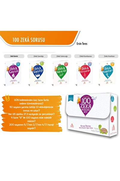 Generic Brand Kafa Patlatan 100 Zeka Sorusu Seti (5 Kitap Set) - Ersin Teres ...
