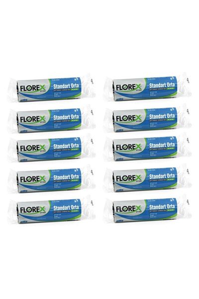 Florex Garbage Bag Standard Medium 20 Pieces (black & blue) 10 Packs