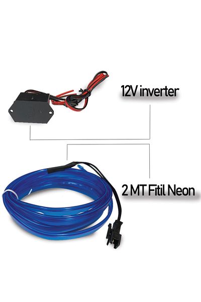 Hyper Vehicle Interior Neon Led Ip Led Glove Led 2 Meters Neon Led Blue
