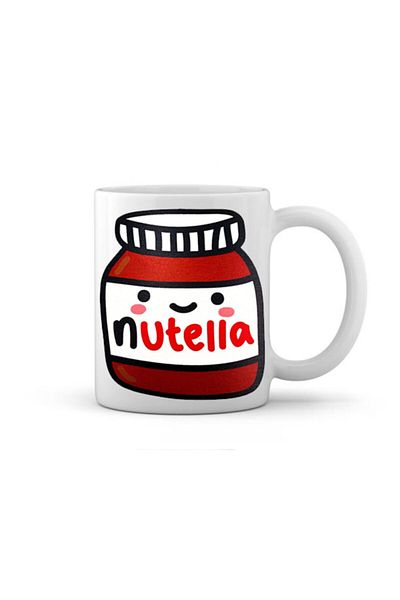 Nutella كوب زجاجي - تصميم مطبوع