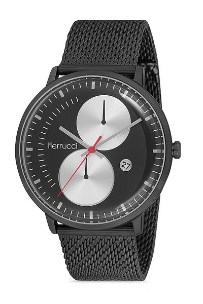 Ferrucci Men's Black Wristwatch 9fm2327