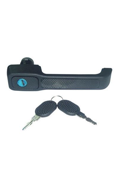 BRUCKE 7645874K Door Handle Front Left Black Locked Uno Fiat