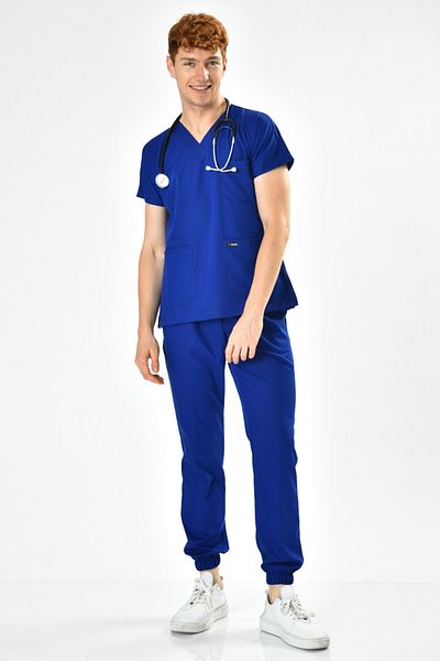 Owlet Medikal Costum Saks Blue Lycra cu picioare elastice