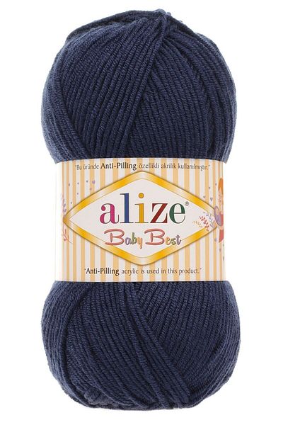 Alize Navy Blue 58 Model Anti-Pilling Baby Best Knitted Hand String