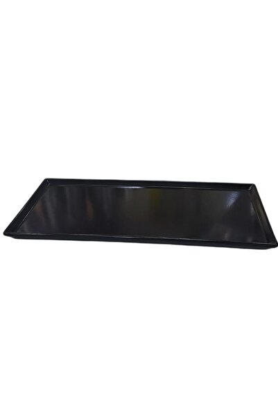 Evren 34x18cm Thermo Unbreakable Melamine Black Presentation Plate