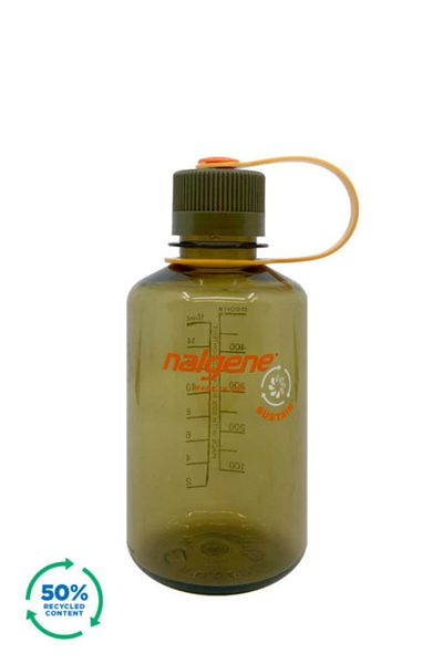 NALGENE زجاجة مياه تريتان زيتونية ستاين 16 أونصة نانومتر
