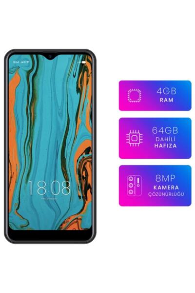 Reeder P13 Blue Max L 2021 4GB+64 GB Siyah Cep Telefonu (Reeder Türkiye Garan...