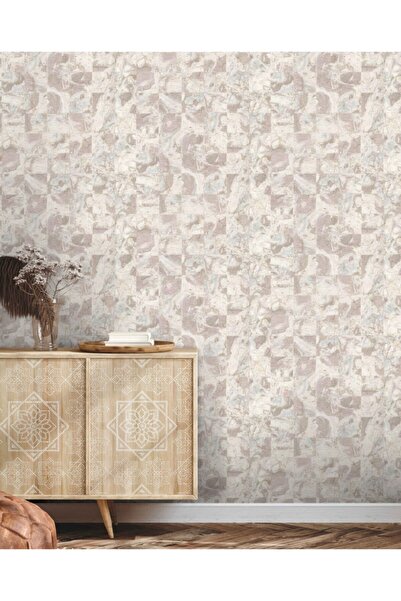 İnci Concept Decowall Orient 1510-03 Kare Mermer Desenli Duvar Kağıdı 16,50 M²