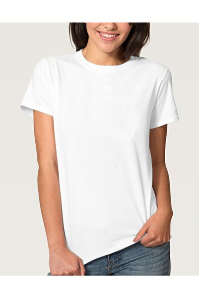 QIVI غير مطبوع عادي عادي أبيض المرأة محبوك التي شيرت تي شيرت تي شيرت