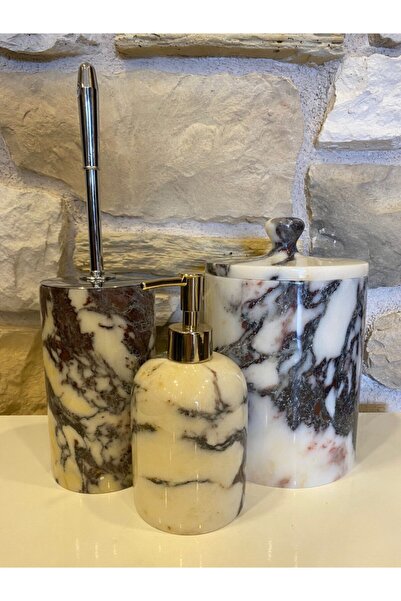 Polen Stone طقم حمام أرجواني بنفسجي مكون من 3 قطع