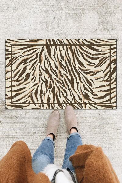Monnhein Zebra Door Mat Decorative Outdoor/Home/Bathroom/Kitchen/Bedroom/Entryway Door Mat
