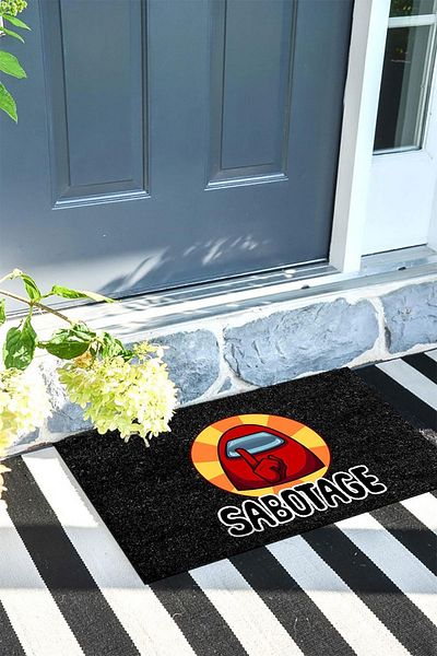 Monnhein Tamper Door Front Mat Decorative Outdoor/Home/Bathroom/Kitchen/Bedroom/Entry Door Mat
