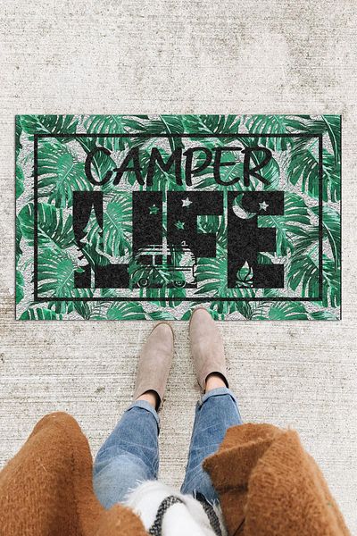 Monnhein Camper Life Door Mat Decorative Outdoor/Home/Bathroom/Kitchen/Bedroom/Entryway Door Mat
