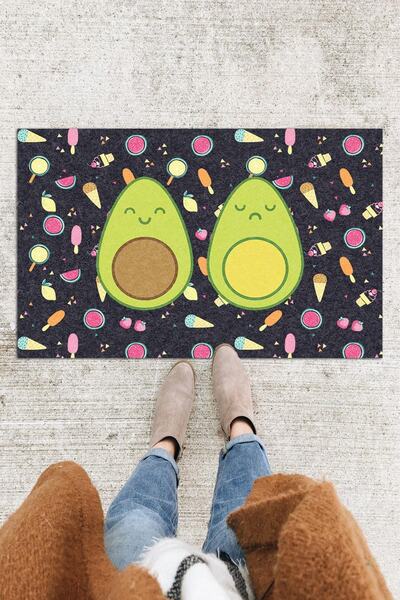 Buket Home Avocado Door Mat Decorative Outdoor/Home/Bathroom/Kitchen/Bedroom/Entryway Door Mat