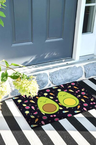 Buket Home Avocado Door Mat Decorative Outdoor/Home/Bathroom/Kitchen/Bedroom/Entryway Door Mat