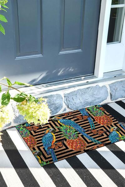 Buket Home Parrot Door Mat Decorative Outdoor/Home/Bathroom/Kitchen/Bedroom/Entryway Door Mat