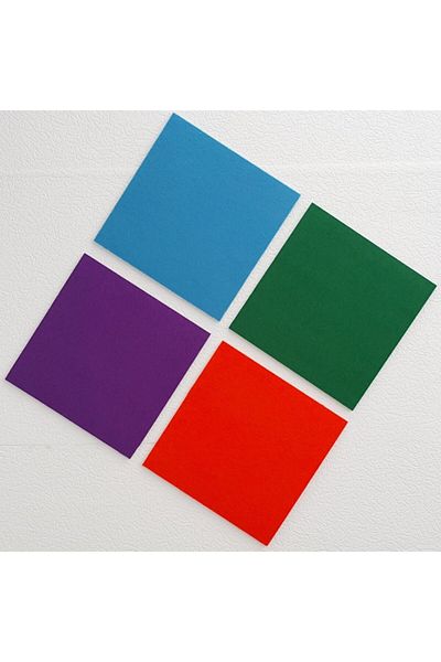 direkt-al Felt Fabric Covered Wall Panel 4 Colors 30x30 Cm 4 Pieces