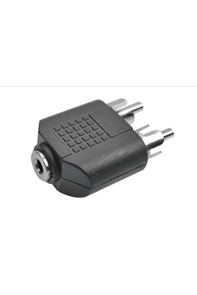 FANO 2 Adet 3.5mm Ses Stereo Jak Kadın 2 Rca Erkek Ses Jack Konnektör Adaptör Dönüştürücü