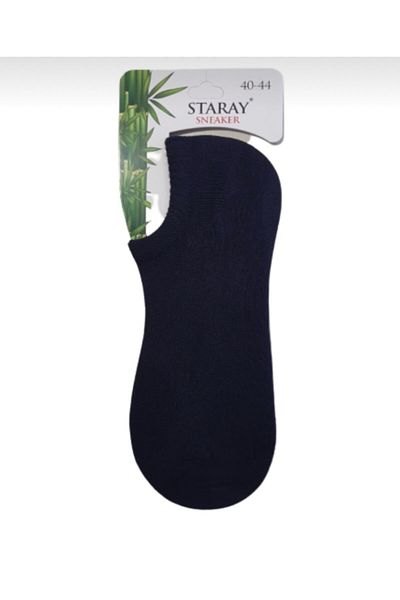 Staray 3 ζευγάρια μαύρες κάλτσες χωρίς ραφή πάνινα παπούτσια από μπαμπού
