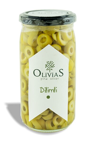 Olivias Fine Olives Dilimli Yeşil Zeytin 370 Cc (200-220 GR)