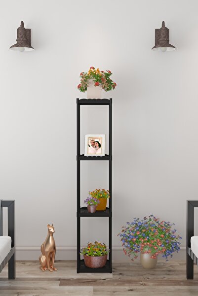 Armarks Işıl 4 Raflı Plastik Dekoratif Çiçeklik Saksı Standı 4kk_s