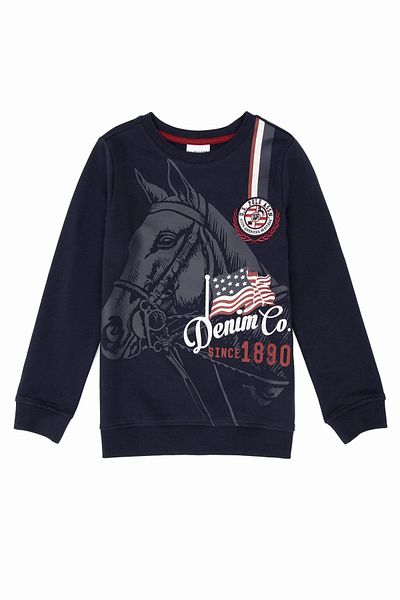 U.S. Polo Assn. Тъмносин суичър за момче