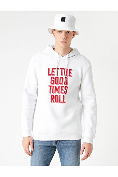 Koton Φούτερ με στάμπα με κουκούλα