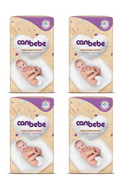 Canbebe Bebek Bakım Örtüsü 60x60 4x10 Adet