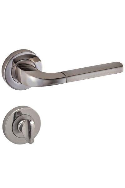 DOĞANLAR KAPI KOLLARI Doğanlar Berat Satin Nickel Badge Door Handle Badge Room (Tk)