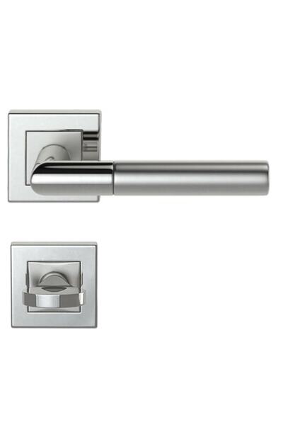 Condi Collection Condı 103 Saten Krom Rozetlı Kapı Kolu Saten Krom Rozetli Wc...