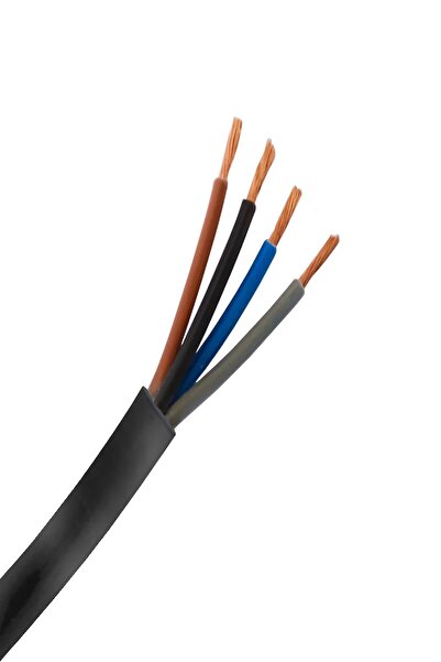 Genel Markalar 4 X 1,5 Ttr Kablo - Tam Bakır - Siyah - 5 Metre
