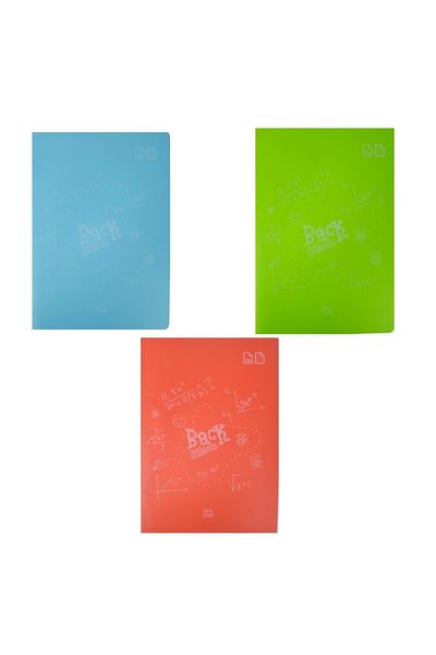 Gıpta Back Pp Cover 100 Sheets Stitched Notebook 2 Plaids 1 Line