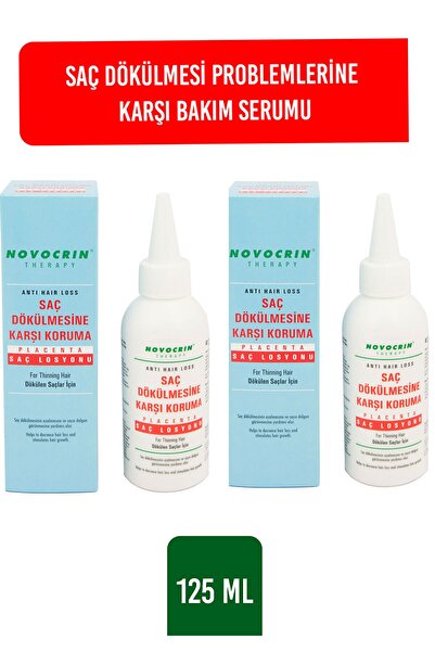 Novocrin Placenta Dökülen Saçlar Için Bakım Losyonu 125 Ml -2 Adet Paket