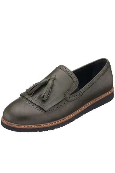 İriadam Khaki Thermo Sole Men's Shoes Wide Fit