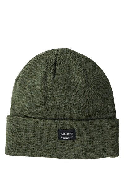 Jack & Jones Ανδρικό μπερέ Jacdna Beanie Noos Khaki