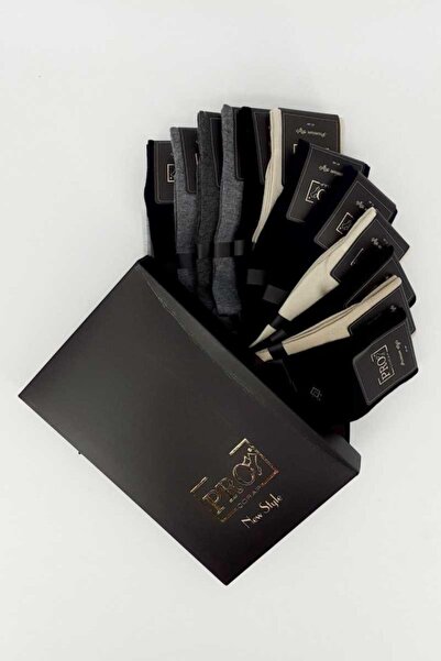 jilly jo Men's Socket Gemlik Combed Cotton Socks 12 Pieces