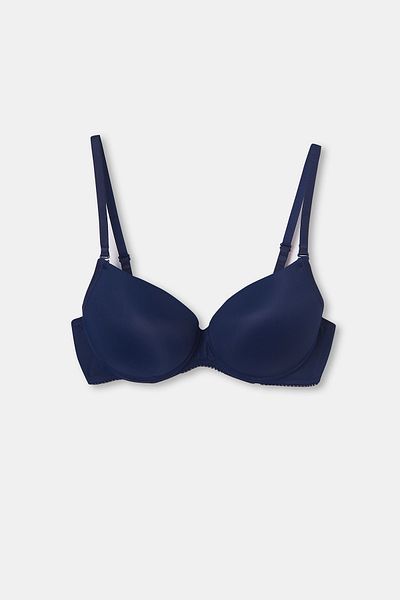 Dagi Sötétkék Push Up melltartó – alapmodell sapkás fülekkel
